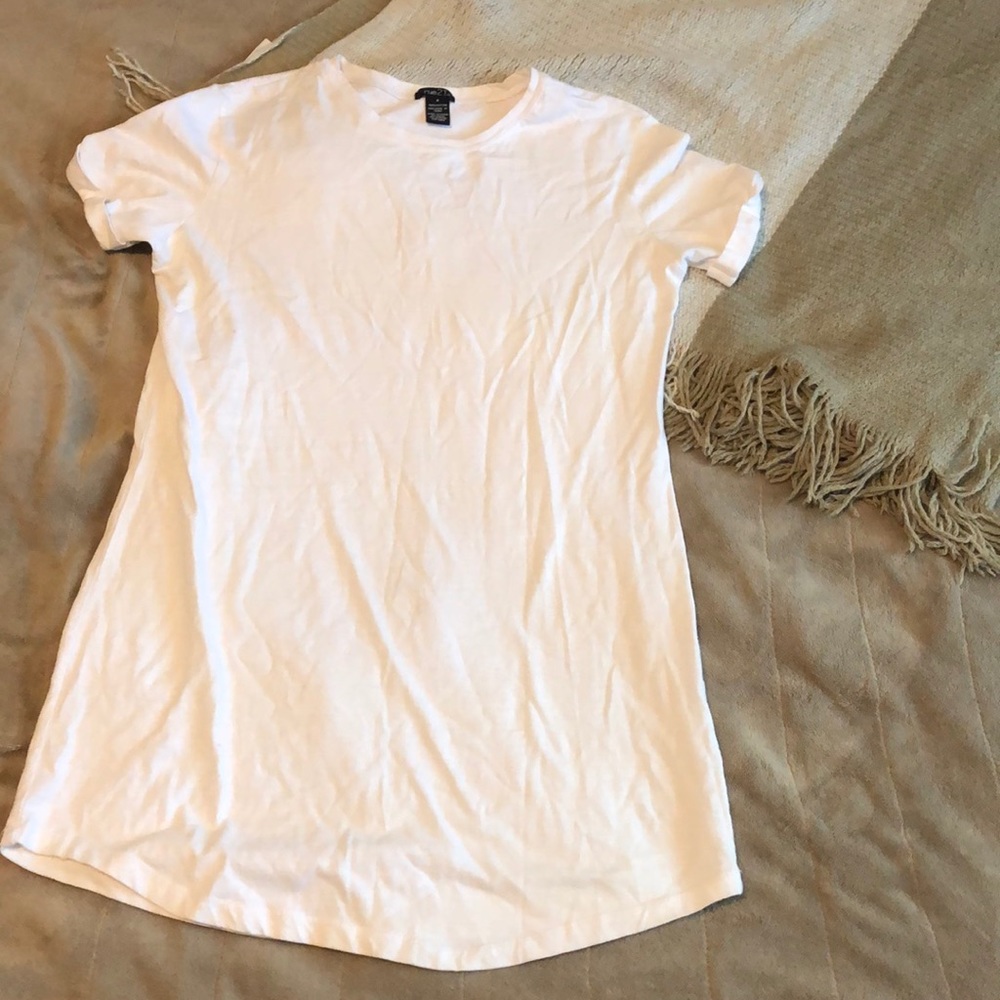 White t-shirt dress